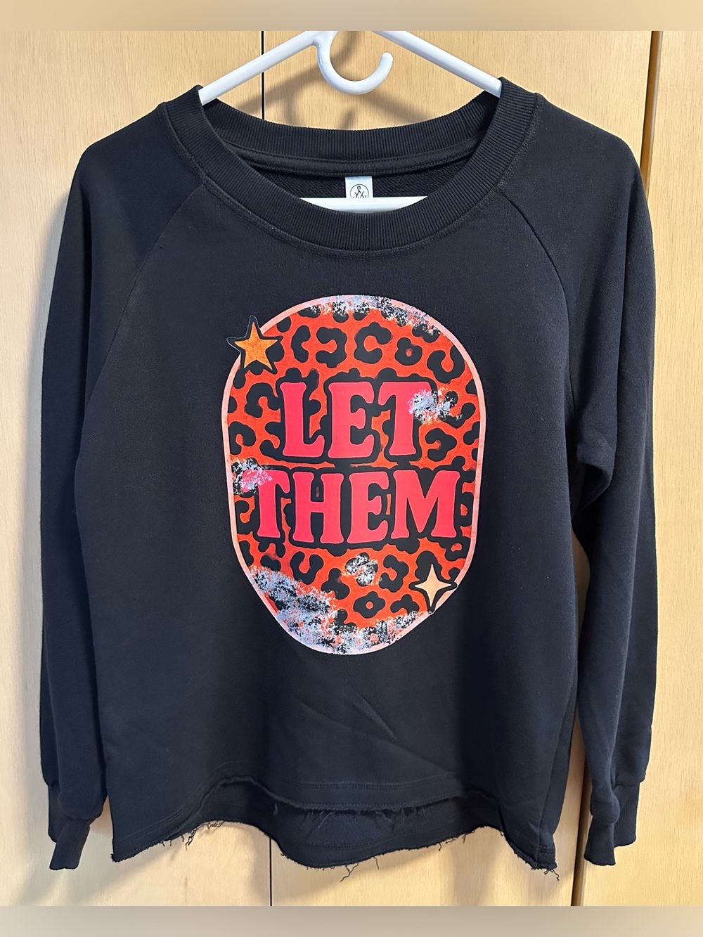 Let Them Graphic Crewneck Sweatshirt - NIP